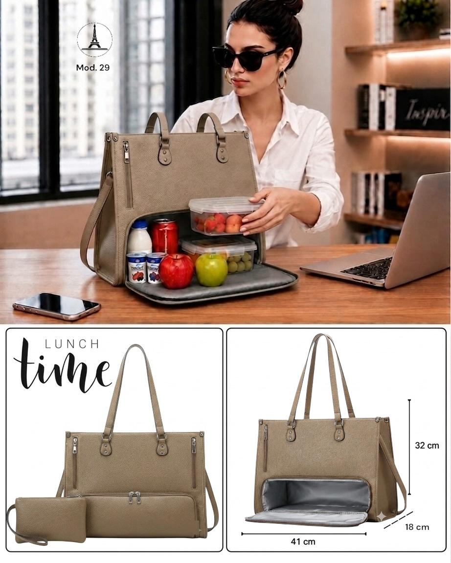 BOLSO CON ESPACIO TERMICO/ PORTA LAPTOP